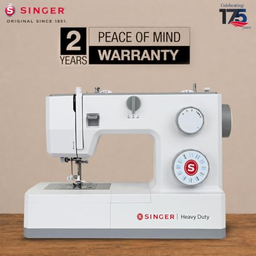 Image of SINGER HD 4323 BLDC Sewing Machine Electric | 23 Built-In Stitches | 58 Stitch Functions | 1-Step Buttonhole | Adjustable Width (6mm) & Length | LED Light | Automatic Bobbin Winding | Easy Stitch Dial
