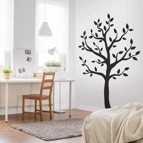 Vinilo decorativo árbol negro 56x80 cm para pared