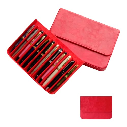 YANHHAN Fountain Pen Organizer, PU Leather Pen Case for Purse