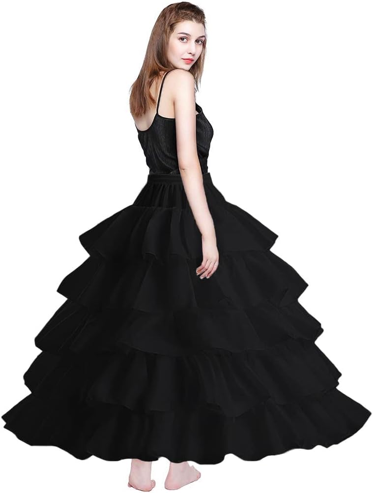Petticoats for Women Crinoline Underskirt Slips, 5 Ruffles Wedding Underskirt for Women - Image 8