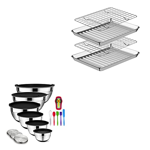Set bandejas y bowls Rottay acero inoxidable negro miniatura 1