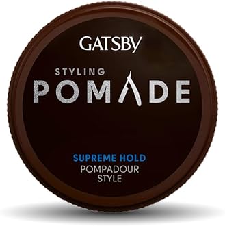 Gatsby Styling Pomade Supreme Hold | Creates Trendy Pompadour hairstyle | 75gm