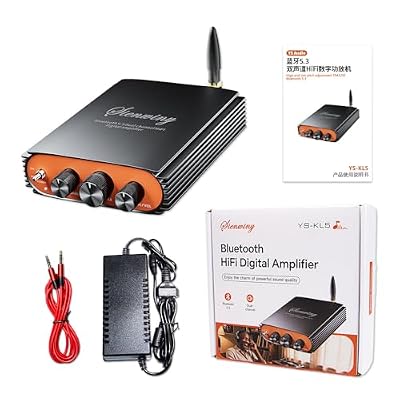 Hosyond Bluetooth Audio or Video Receiver & Components Hi-Fi Amplifier for Passive Speakers