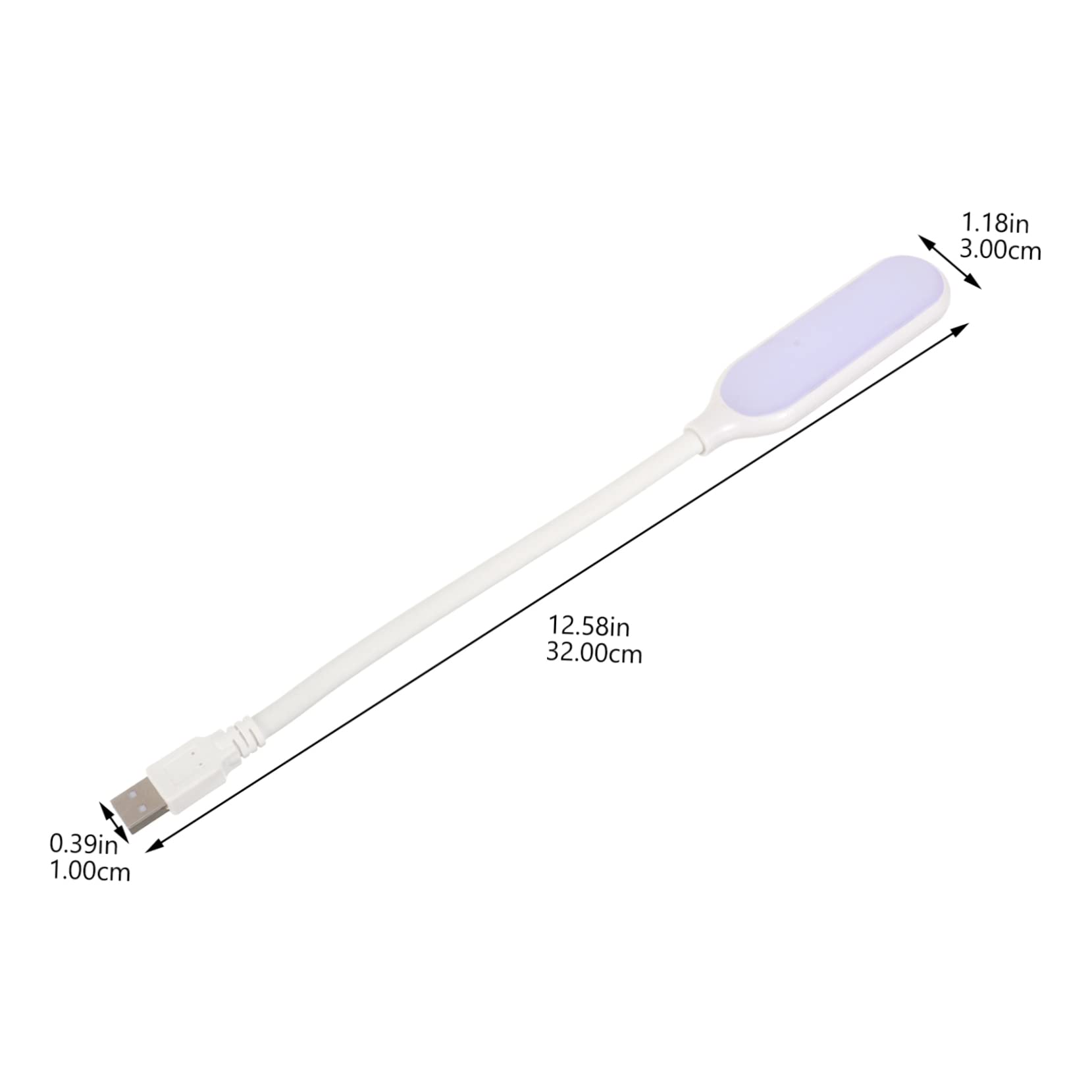 KALLORY USB Gooseneck Bedside Reading Lamp Flexible Neck Led Night Light for Reading Studying and Camping USB Rechargeable Portable Light for Bedside Use