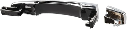 Miniatura 2 de KarParts360 Manija de puerta exterior para Nissan Murano 2015-2021, lado del pasajero, delanteratrasera, cromada, mango y cubierta, repuesto para