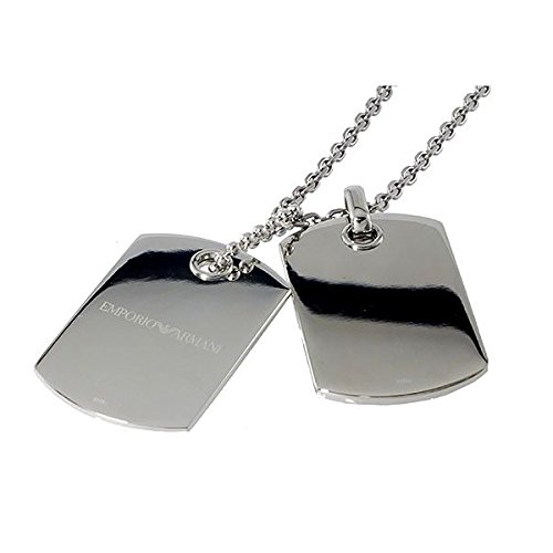 Amazon | Emporio Armani SSメタルプレート ファッションドッグタグ