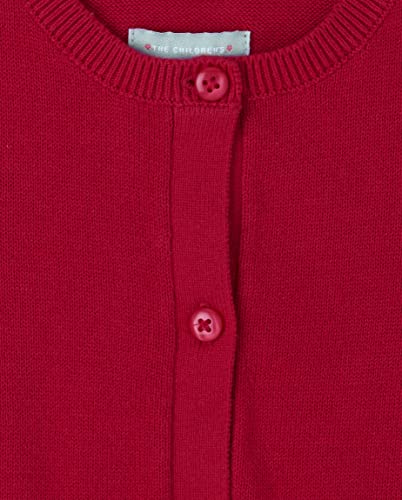 The Children's Place Baby Girl's And Toddler Bow Pocket Cardigan, Ruby Single, 5T #TOP1