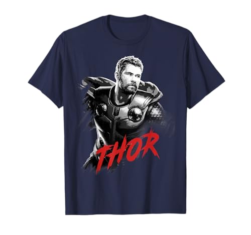 Marvel Avengers Endgame Thor Tonal Portrait Graphic T-Shirt T-Shirt