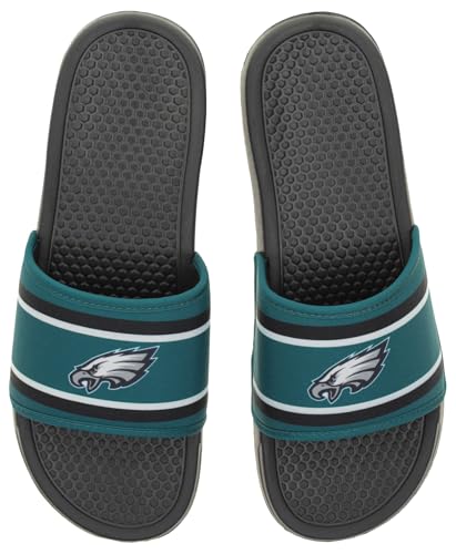 Image of FOCO NFL Team Printed Slide Sandals - Officially Licensed Football Fan Footwear for Comfort & Style
