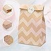 vvhippo-20-Piezas-Bolsas-de-Papel-Kraft-para-Regalos-con-36-Pegatinas-Bolsas-de-Regalo-Bolsas-Dulces-para-ChuchesBodas-Cumpleanos-Fiestas-y-Regalos
