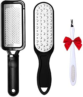 FOLAI Foot Files, Foot File Foot Pedicure Kit, Stainless Steel Foot Files,Stainless Steel File, Foot File Foot Care Pedicure Tool for Both Wet and Dry Cracked Feet