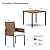 LAUSAINT HOME 5 Pieces Outdoor Patio Dining Set, All-Weather Wicker Rattan Furniture Set with Chairs Set of 4 and Wood Square Table with Umbrella Hole for Patio, Lawn, Garden, Backyard, Beige