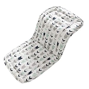 Miracle Baby Cojín Carro Bebe,Colchoneta Silla Paseo Universal Transpirable,Cojín Silla de Paseo para el Cochecito y Asiento de Carro, 100% Algodón (Flecha)