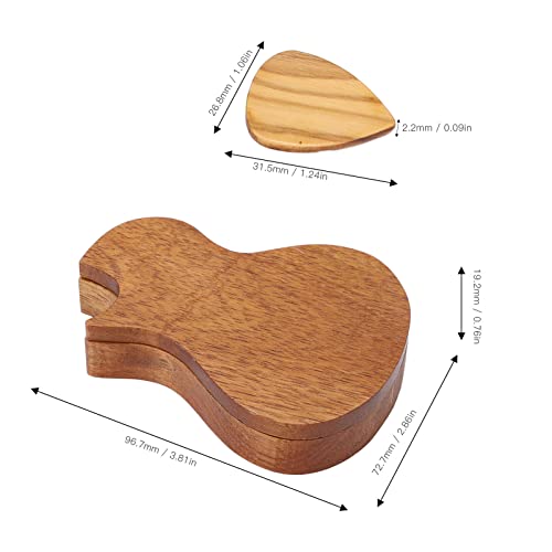 Alomejor Ensemble de Support de Médiator pour Guitare Forme de Guitare en Bois D’olivier Support de Médiators étui de… - Les Beatles, Paul McCartney, John Lennon, RIngo Starr, George Harrison Alomejor Ensemble de Support de Médiator pour Guitare Forme de Guitare en Bois D'olivier Support de Médiators étui de… – Image 6