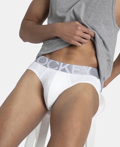 Image of Jockey IC27 Men's Tactel Microfiber Elastane Stretch Solid Brief with Moisture Move Treatment