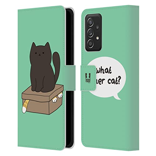 Coque portefeuille Galaxy A52 Chat de Plafond anti-rayures avec fentes