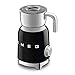 SMEG Retro 50's Style Milk Frother with 2 Disks 6 Preset Programs Hot or Cold Frothing and Induction Heating (Black)