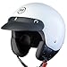 Produktbild BHR Demi-Jet Helm 803 Simply, Praktischer Rollerhelm mit ECE-Zulassung, Motorrad-Jet-Helm mit abnehmbarem Gesichtspolster, Weiss, XL