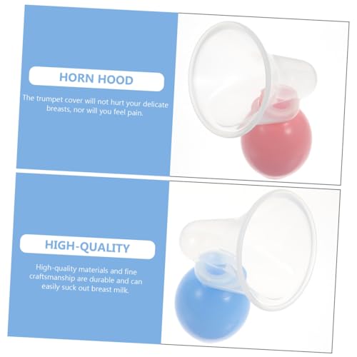 Extractor Manual de Leche Materna 2 piezas Rosa y Azul miniatura 3