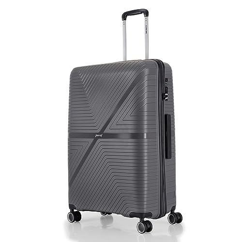 Image of Stony Brook Nasher Miles Axis 75 Cm 28 Inch Polypropylene Hard-Sided 4 Wheels Spinner Check-in Luggage Trolley Bag (Dark Grey)