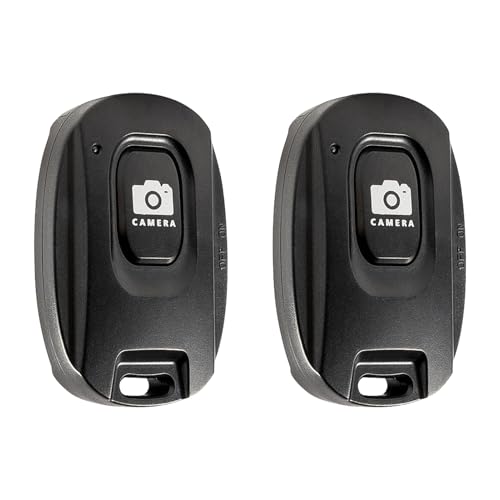 2 Pack Wireless Camera Remote Shutter Bluetooth Remote Control for iPhone Android Smartphones, Universal Selfie Stick Shutter Release Hands Free Wireless for Easy Photography