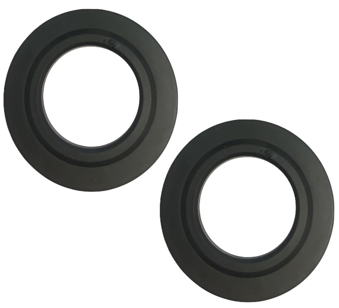 2 x Replacement Rubber Seals Compatible with McAlpine Kitchen Sink Strainer Plug – Washer Only
