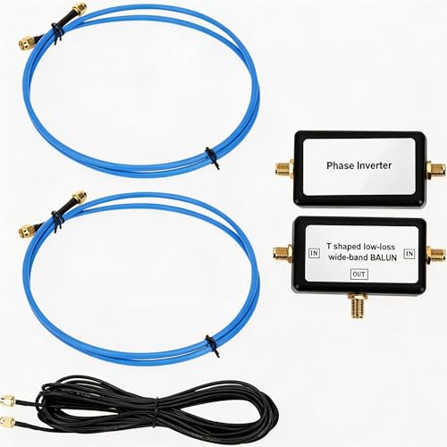 磁気ループアンテナ 250mW 10kHz～30MHzポータブルパッシブ RG402+RG174付き HF VHF 用