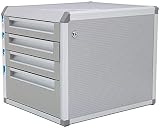 HANDIYA Module de Classement File Cabinet Storage Verrouillage Verrouillage de Bureau Cabinage Espace Espace de Bureau Armoire en Aluminium Tiroir inférieur 4 Couches