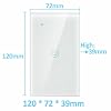 Commutateur de Lumière - Smart Light Switch pour Smart Home, 2.4GHz WiFi Commutateur Sans Fil pour la Lumière avec Blanc Touch Glass Panel, app & Smart Light Switch avec Minuterie pour la Maison