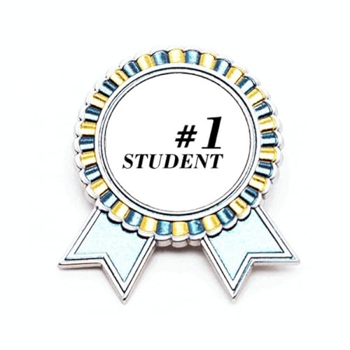 Broche Number 1 étudiant enseignant badge métal taille M