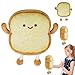 Produktbild LIVESTN 25cm Toastbrot Kissen, Lustige Brotform Toast, Brot Form Plüschtier Kissen, Toast Geschnittenes Brotkissen, Cartoon Toast Plüschtier, Geschenk für Kinder und Erwachsene