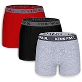KENN PAUL Men's Underwear 3 Pack - Boxer Briefs and Boxers for Men in Assorted Colors, Breathable Me