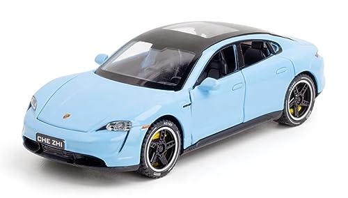 Image of DEOXY 1:32 Porches Metal Car Toy for Kids Alloy Pull Back Car with Fiction Powered Openable Doors & Light, Music Boys Gifts for Kids