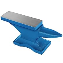 Happybuy 22Lbs Cast Iron Single Horn Anvil, Round Horn Blacksmith Tool, Forge Equipment, Metalworking & Jewelry Tool, Heavy Duty