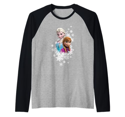 T-shirt Disney Frozen Anna Elsa Cadeau Anniversaire Idéal Style Baseball Raglan