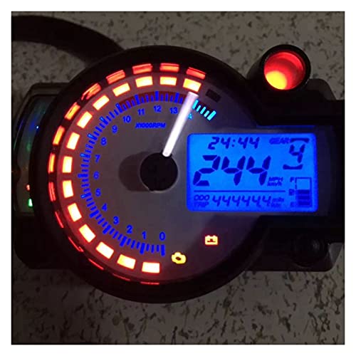 Z-LIANG R-X-2-N Compteur de Carburant tachymètre LCD COMPTEMENT DE SPEATEUR ODOMETTE DE Motocycle Digital Réglable Max 299KM / H 7 Affichage des Couleurs (Color : with Bracket Z) – vue 3