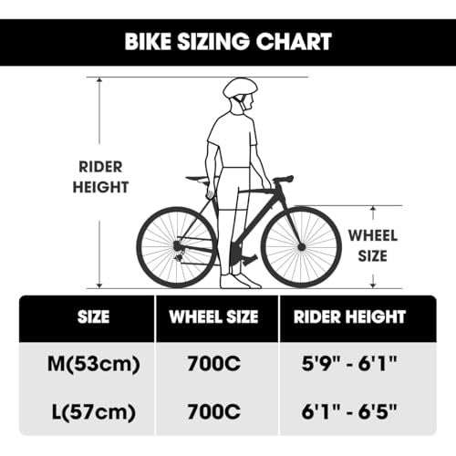 HILAND 700C Road Hybrid Bike, 7 speeds Bikes Urban City