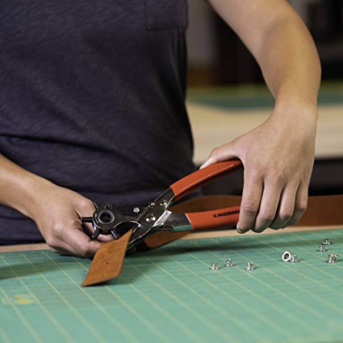 Arrow GEPK532 Kit de ferramentas de ilhós, alicate perfurador para tecido, couro, lona, inclui 100 i