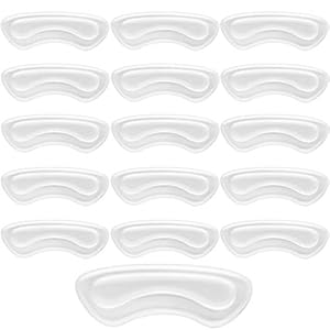 16 stuks doorzichtige hielgrepen schoenen te grote set hielpads dikke gel schoenvoeringen plus schoen veegbeschermers…
