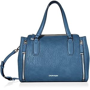 Calvin-Klein-Elaine-Bubble-Lamb-Novelty-Satchel Calvin Klein Reyna Novelty Satchel, Aruba Blue