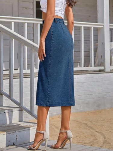 Aahwan blue denim skirt – image 2