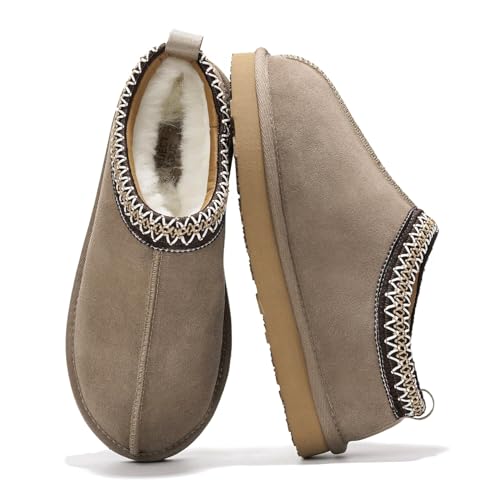 Project Cloud Slippers for Women Genuine Australian Sheepskin & R...