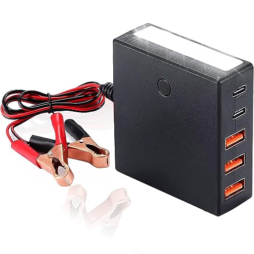 Bejavr 12V 24V to USB USB-C DC Buck Conversion Charger Multi Port Adapter