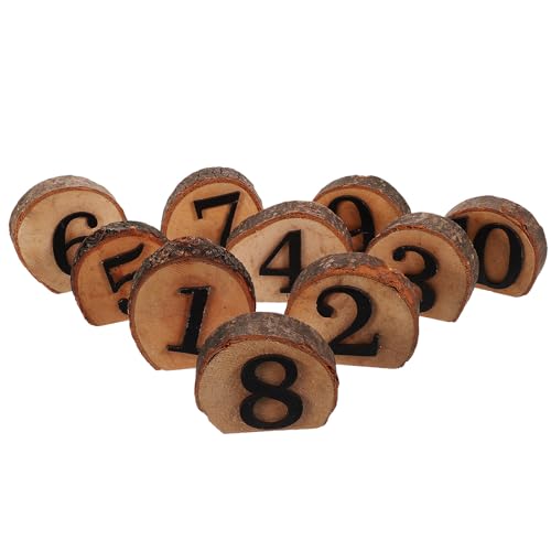 Numéros de Table en Bois pour Banquet Stable et Durable en Fête