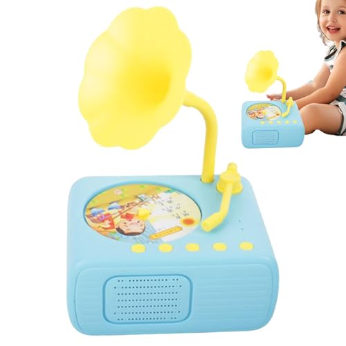 Story Music Player para niños, reproductor de historias de música para niños, reproductor de gramófono con reproductor de audio de 96 cartas, juguete interactivo para niños, juguete educativo para