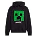 Minecraft Sudadera con Capucha para Niños, Sudaderas Adolescentes Niño, Suéter Manga Larga Hoodie de Lentejuelas Reversibles con Motivo de Creeper, Pullover Niño Jogging Top De Algodón (7/8 años)