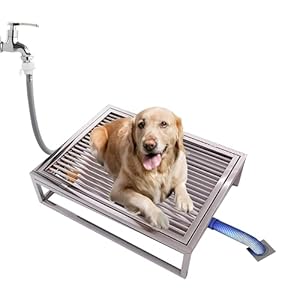 Porch Potty for Dogs, 31″×20″ Stainless Steel Dog Litter Box, Portable Sturdy Metal Pet Toilet Tray, for Small Large Dogs Indoor Outdoor Use, Easy to Clean