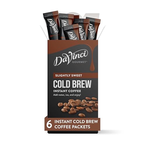 DaVinci Gourmet Slightly Sweet Cold Brew Stick Pack,...