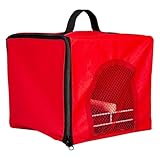Bolsa Mochila Transporte Caixa Viagem Para Papagaio Maritaca Loro Cacatua Calopsita(Vermelho)