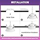 GeyouLux LED Einbaustrahler Dimmbar RGB,Led Spot 230V 68mm Aluminium,IP44 5W 3CCT 3000K/4000K/6000K Einbauleuchten,120° + 45° Schwenkbar Deckenspots Weißes mit IR Fernbedienung für Badezimmer,4 stück